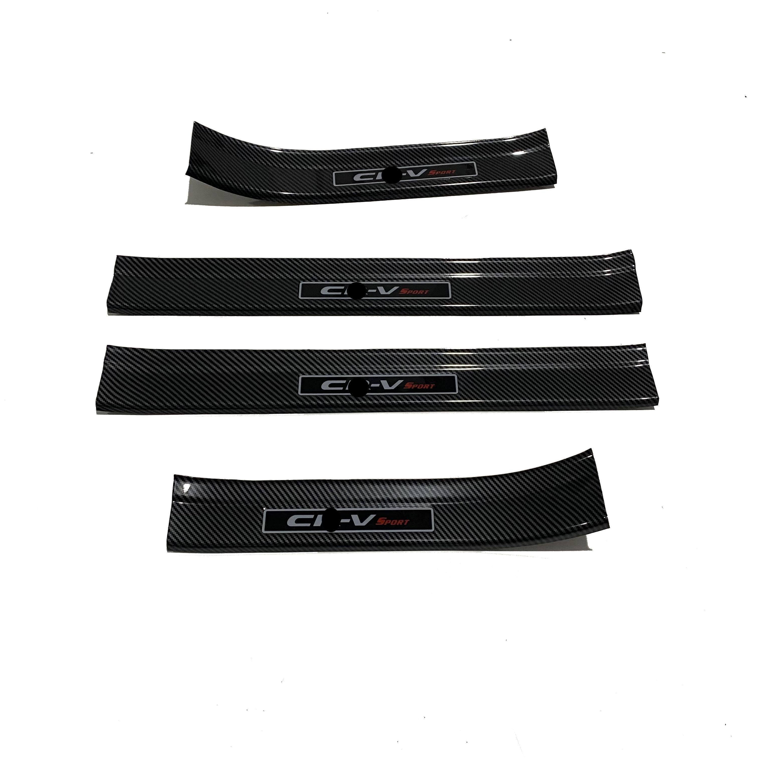 Hot Sale Car Accessories Decoration Carbon Fiber Door Sill Protection For Honda CRV 2023