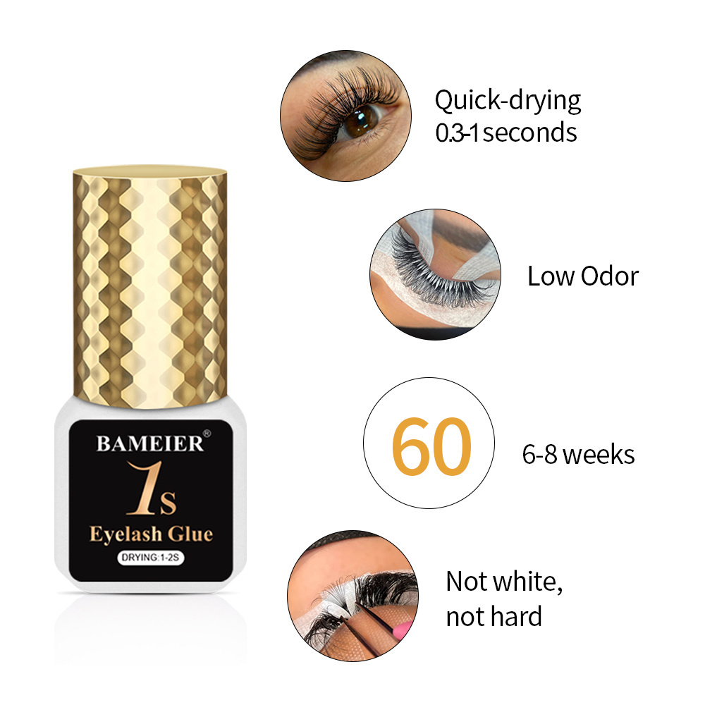 Factory Price Eye Lash Glue Black Anti Toxic Debonder Sensitive Korean Eyelash Extension Glue