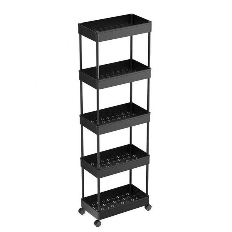 20CM Storage Cart 2-6 Layer Kitchen Storage Trolley Mobile Shelf Organizer for Kitchen, Bathroom,Narrow Space Storage Rack