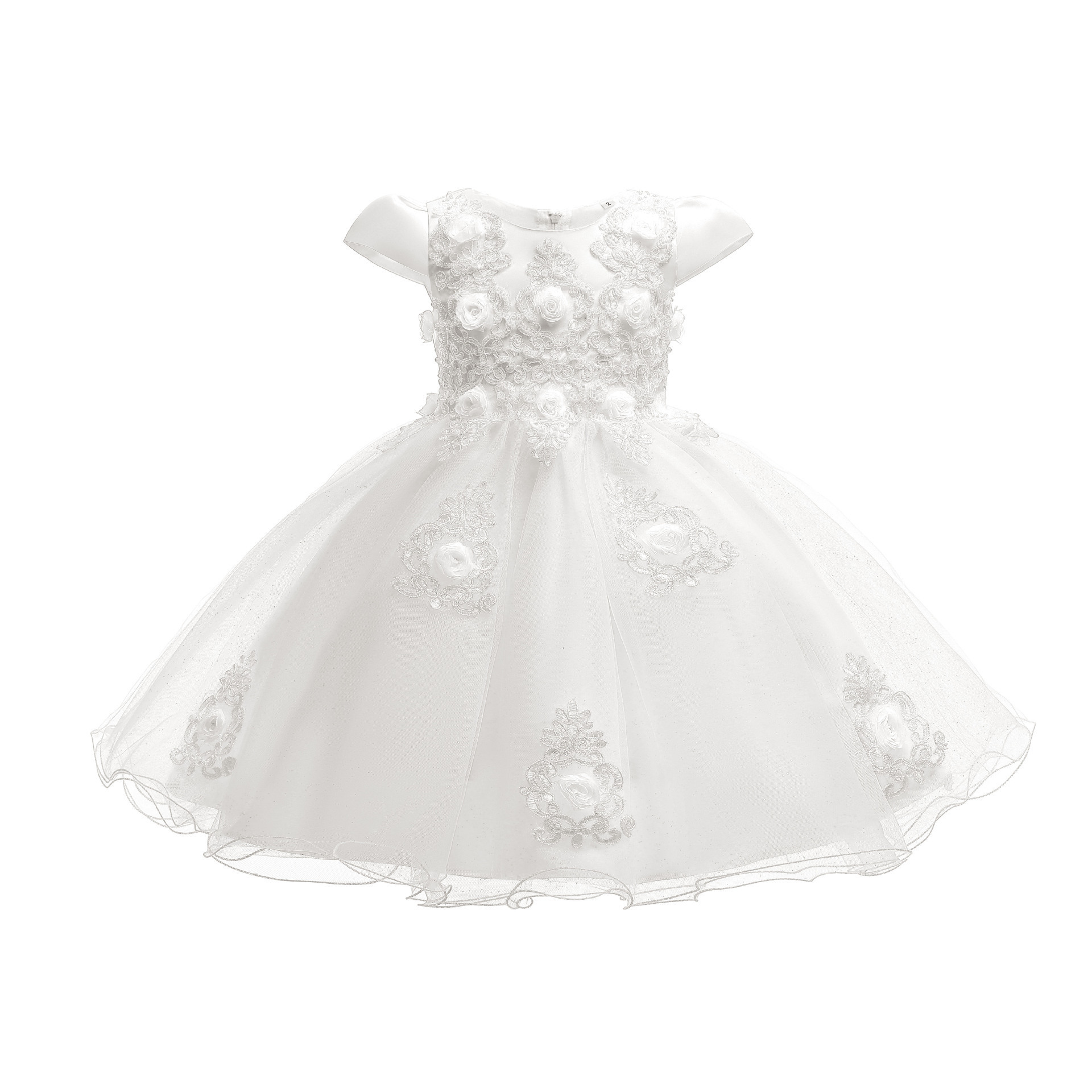 2023 New arrive Spring Summer Children's Dress Flower Princess bouffant skirts Dress Girl Baby's First Birthday Dress