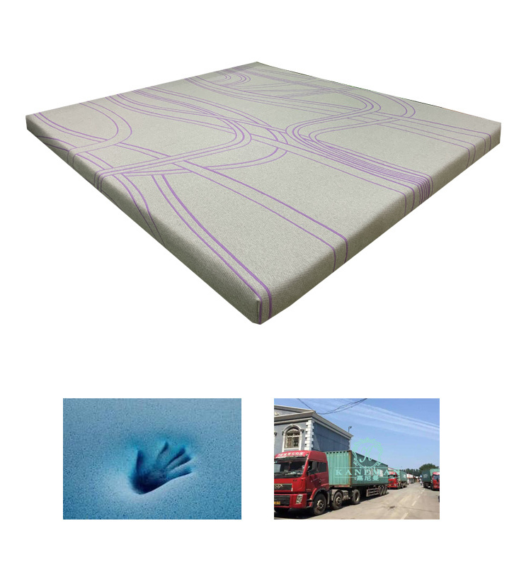 Wholesale Best Queen Size Foam Topper Mattress for Cool Gel Memory Foam Thin Mattress Topper Vacuum Roll in a Box