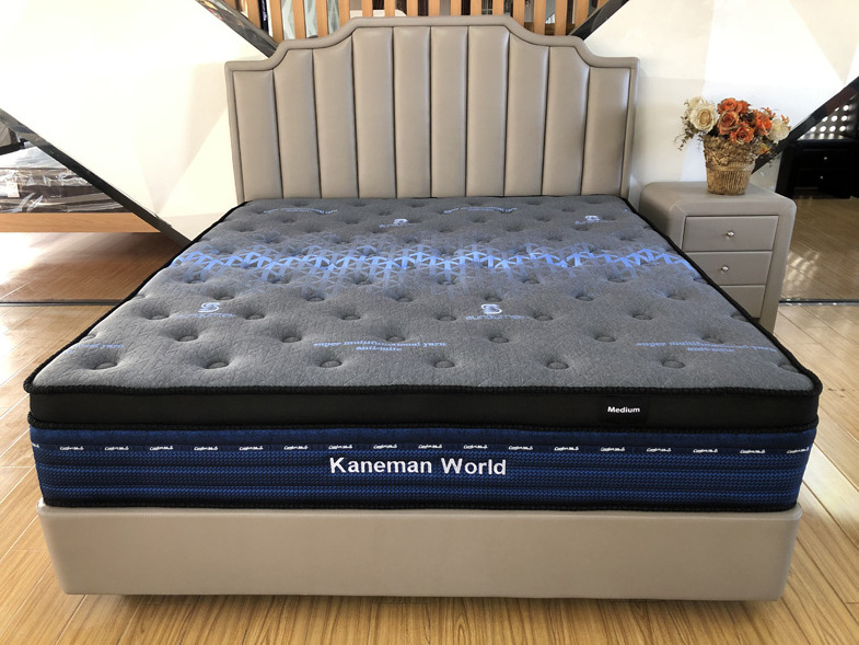 Sleepwell Hybrid Mattress Colchone Luxury Queen King Matelas 12 Inch Hotel Latex Pocket Coil Spring Bed Mattress In A Box