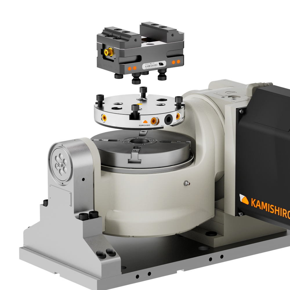 Kamishiro Precision Zero point clamping modular cnc milling machine  tools self centering vise zero point clamping system