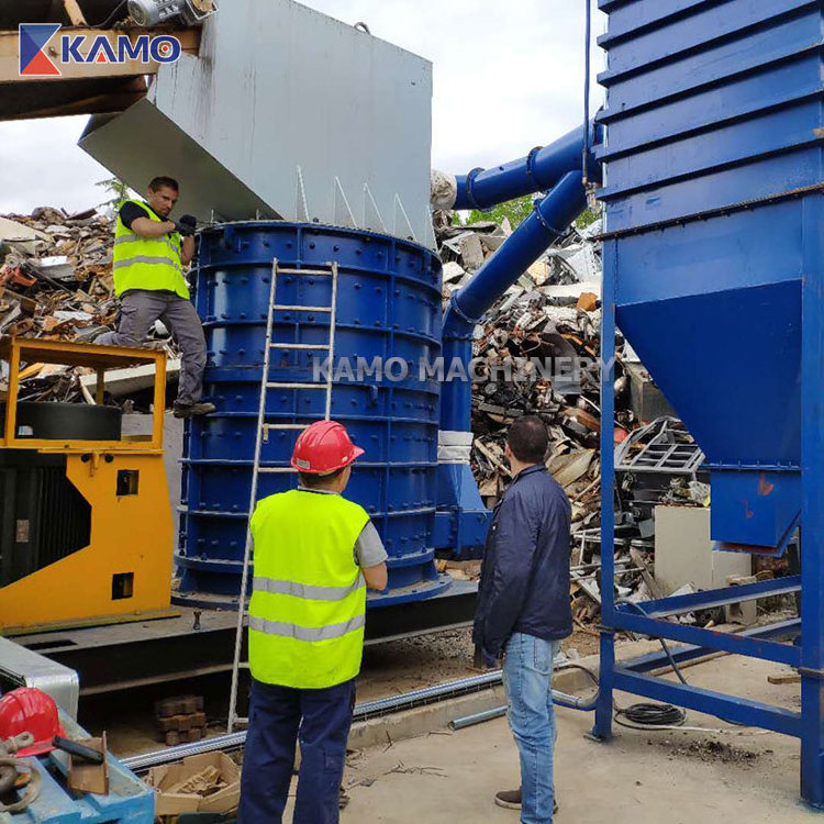 Copper Aluminum Water Tank And Radiator Shredding Production Line Professional Copper And Aluminum Recycling