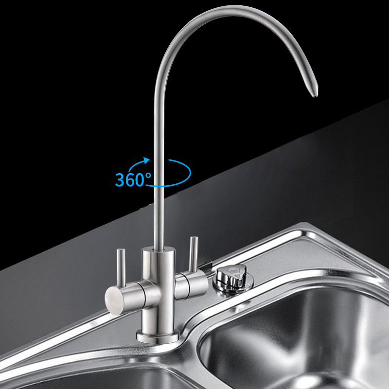 Home Water Purifier Faucet Stainless Steel Filter Direct Drinking Faucet Brushed Kitchen tap