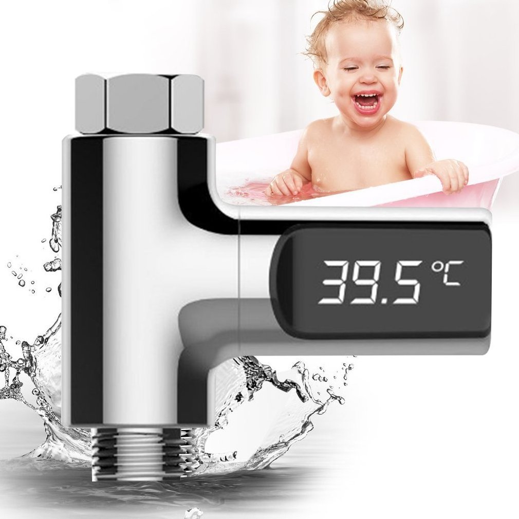 LED Digital Display Electric Temperature Meter Gauge Baby Care ABS PC Shower Thermometer Bathroom Accessories