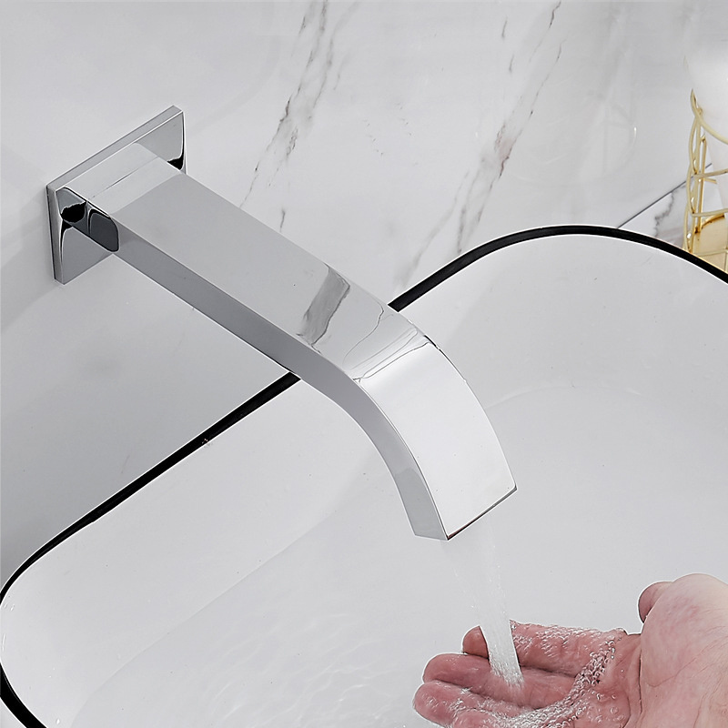 Intelligent sensor faucet automatic single cooling 4-point wall water into the wall infrared sensor hand washer