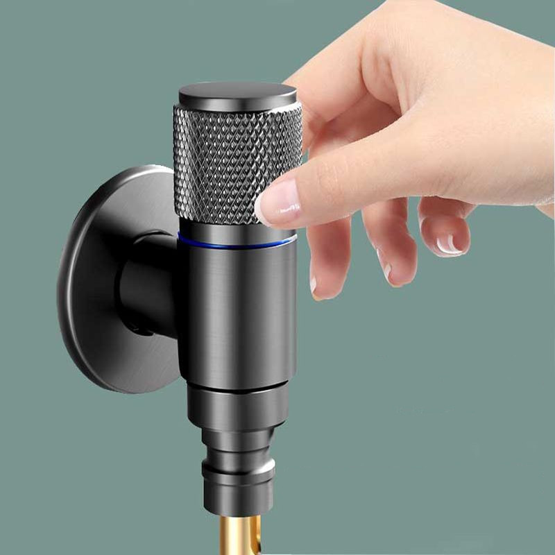 Universal Quick Opening Single Cold Ultra-short Triangle Valve Space Saving Automatic Water Stop Mini Washing Machine Faucet