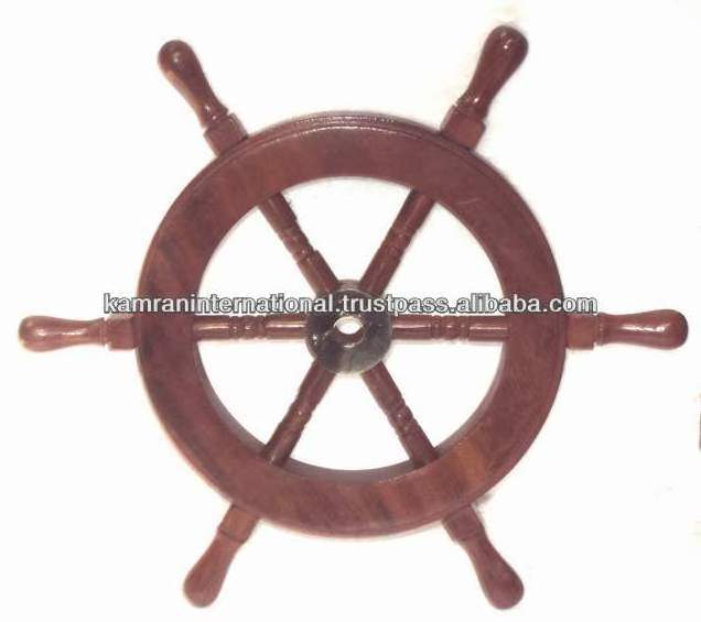 Smaller size nautical ship wheel wooden ship wheel decorative ship wheel