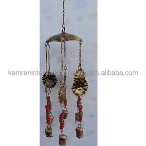 Decorative sun moon bell decorative cast iron hanging bells antique hanging bells