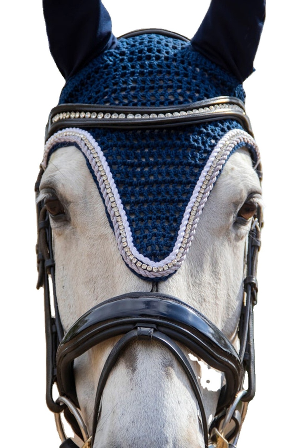 Customized Design Horse Fly veil/Ear Bonnet Horse Riding Products high Quality horse products Ear Bonnet  wholesale