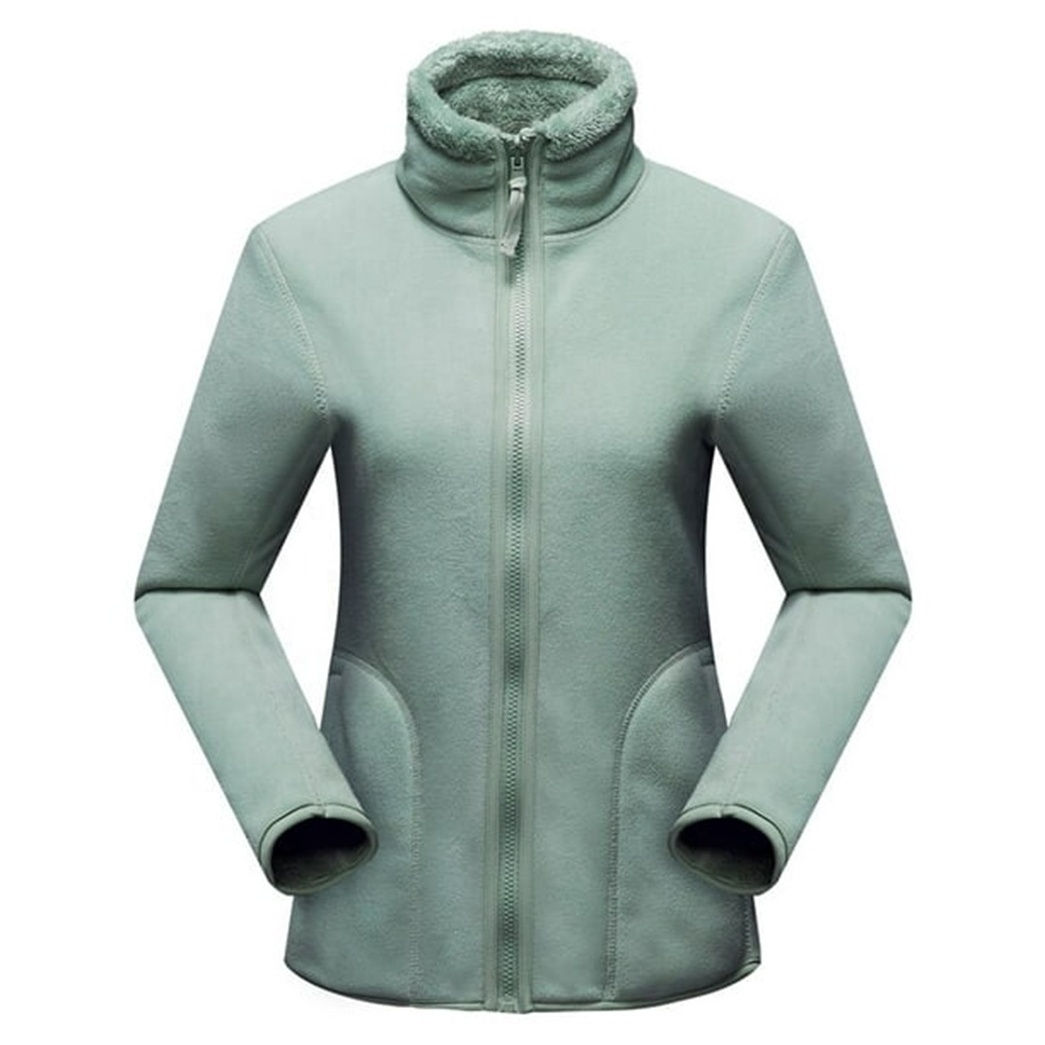 Wholesale Women's  New Fashion Fleece  All in One Jacket  Long Sleeve Women's Zipper fleece Jacket