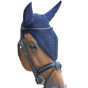 Customized Design Horse Fly veil/Ear Bonnet Horse Riding Products high Quality horse products Ear Bonnet  wholesale