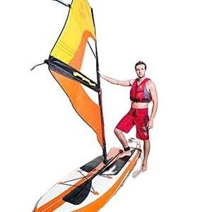 2023 Fabulous Inflatable 0.9mm PVC 10ft. SUP Sailboat Windsurfing Paddle Surf Board New