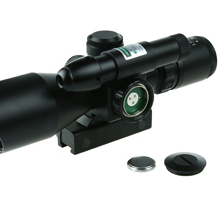 Hunting illuminated sight 2.5-10X40 with green laser sight