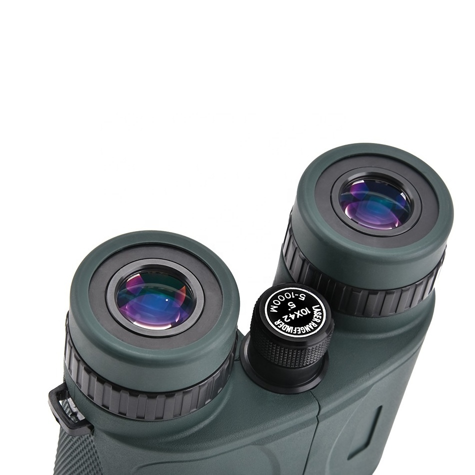 10X42 1000m rangefinder distance meter laser range finder binocular telescope for hunting/golf