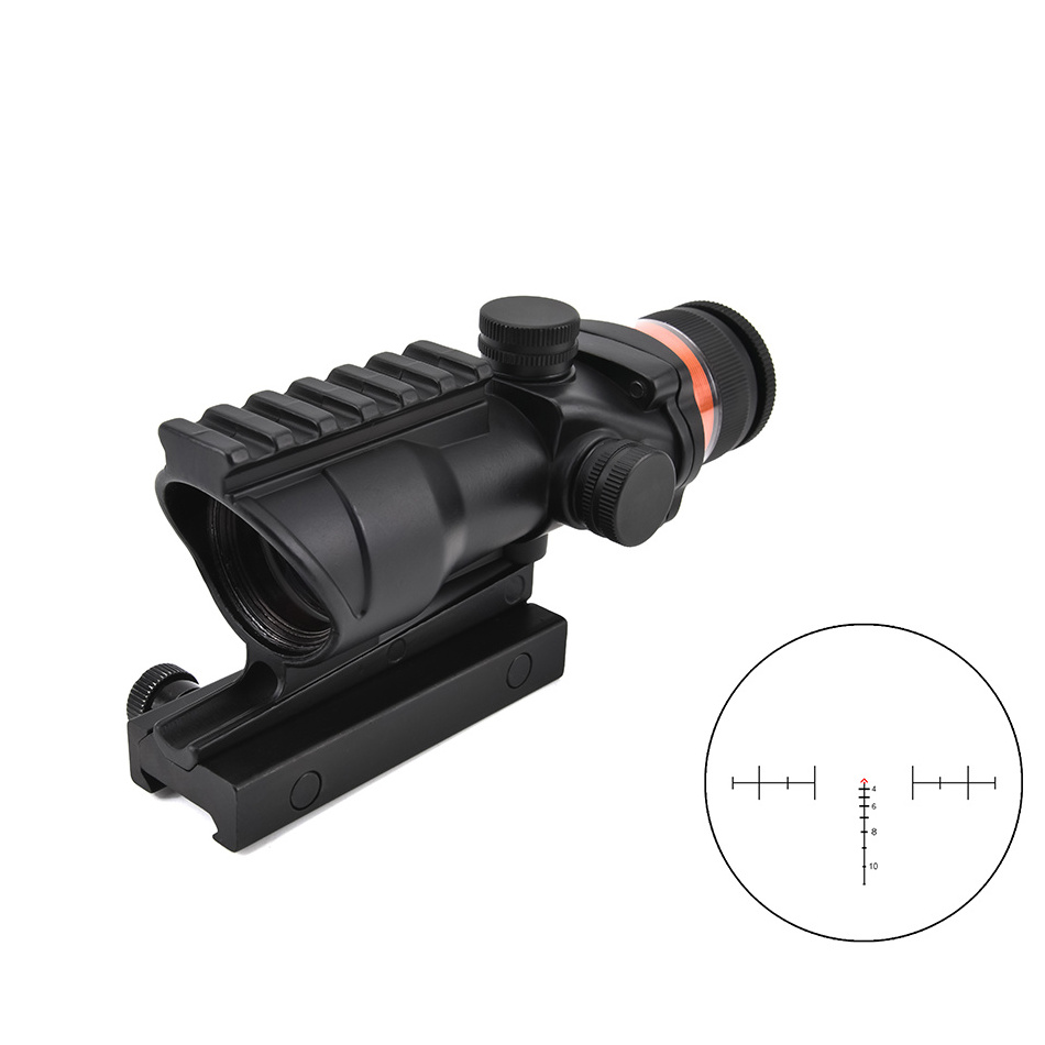 ACOG 4X32 Reticle Scope Red dot sight  for Hunting Shooting Tactical 20MM Mount reflex sight