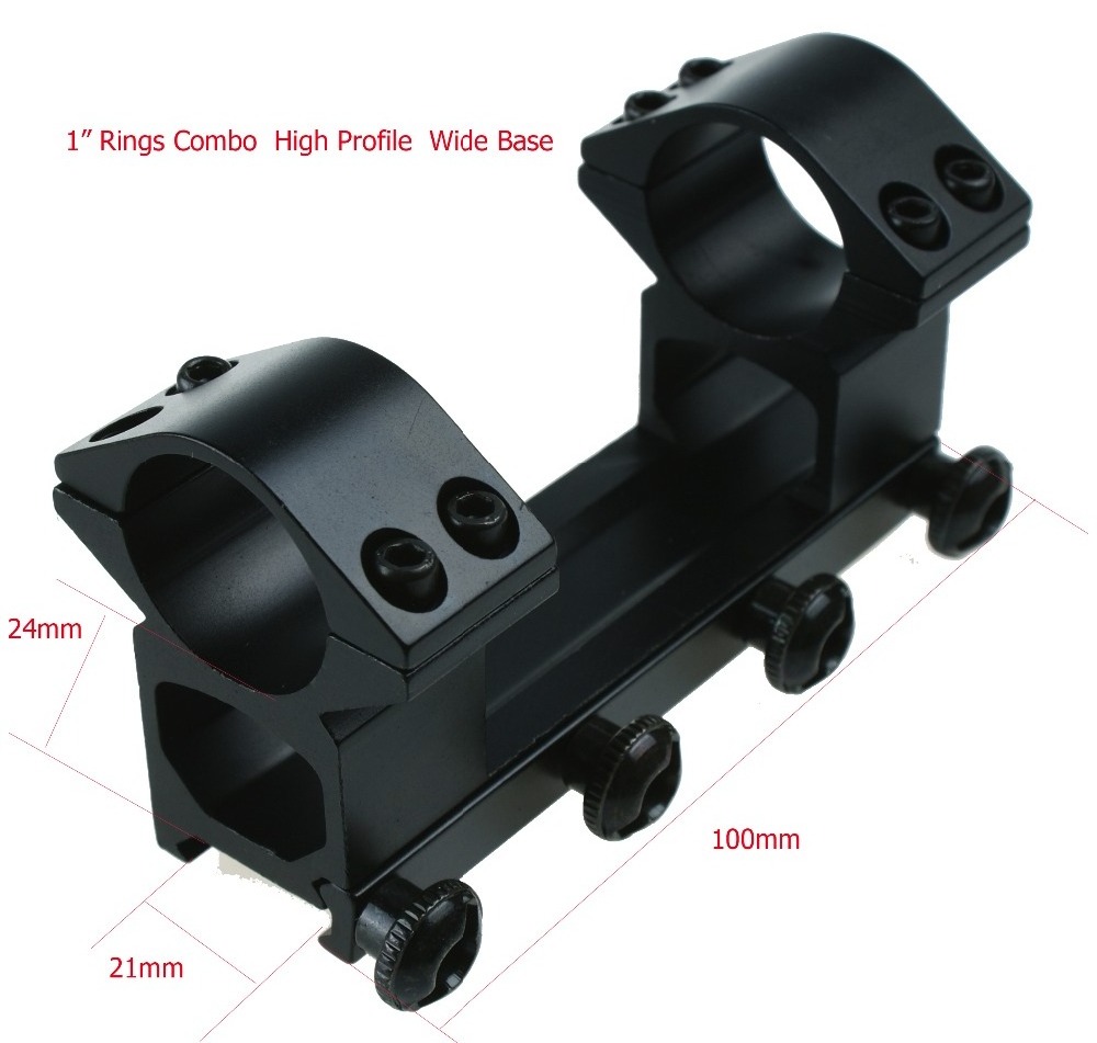 hunting accessories 25.4mm scope mount ring 21mm base