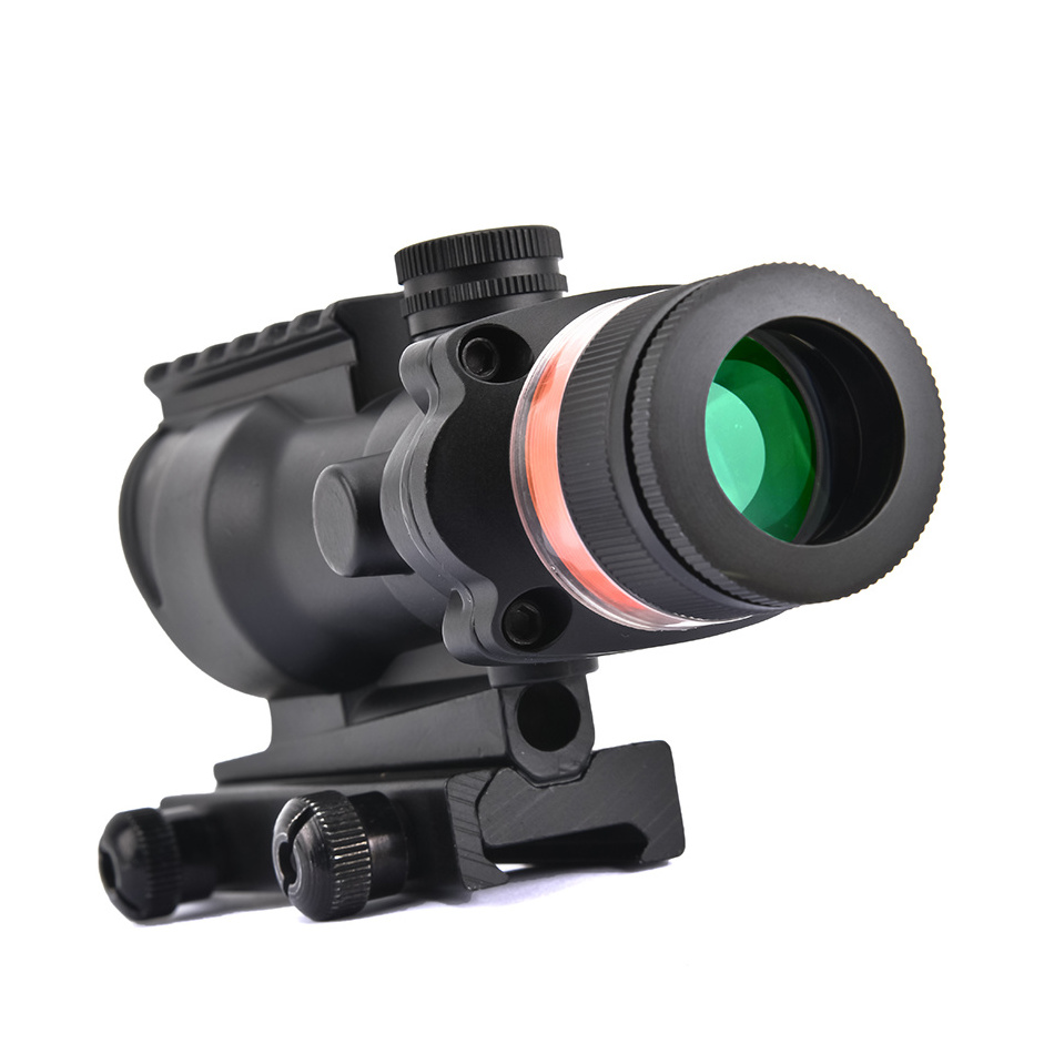 ACOG 4X32 Reticle Scope Red dot sight  for Hunting Shooting Tactical 20MM Mount reflex sight