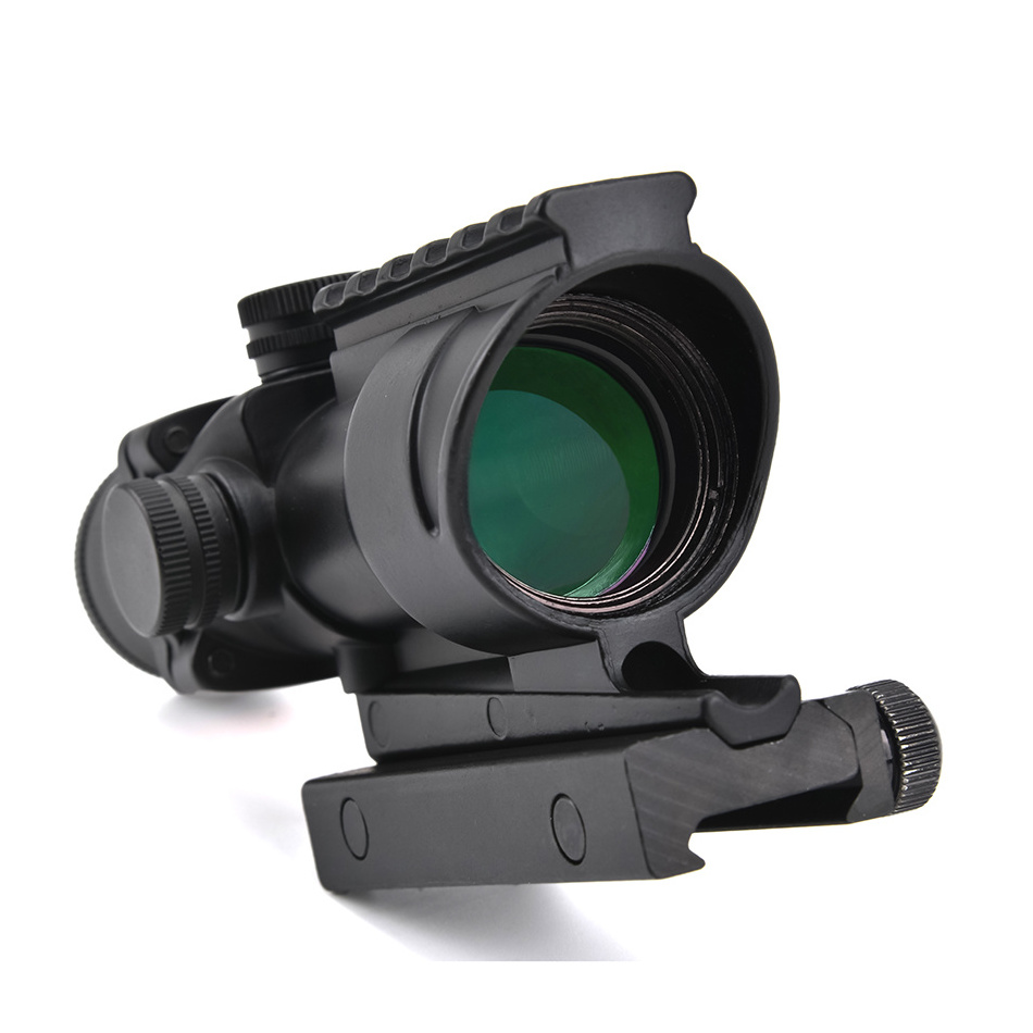 ACOG 4X32 Reticle Scope Red dot sight  for Hunting Shooting Tactical 20MM Mount reflex sight