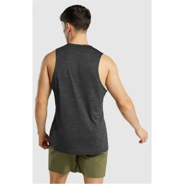 Gym Fitness Wear 2024 Polyester Material Solid Color High Quality Wholesale Best Design Sleeveless Men Tank Top