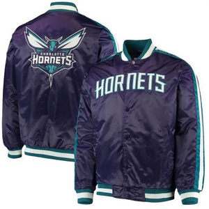 custom satin varsity jackets / 100% polyester satin baseball jacket / satin bomber jackets