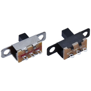 Kandens SS12F15 Slide Switches 2 Pole 2 Way 3 Pin SPDT 1P2T EG Vertical Mini Toggle Switch with Mounting Hole