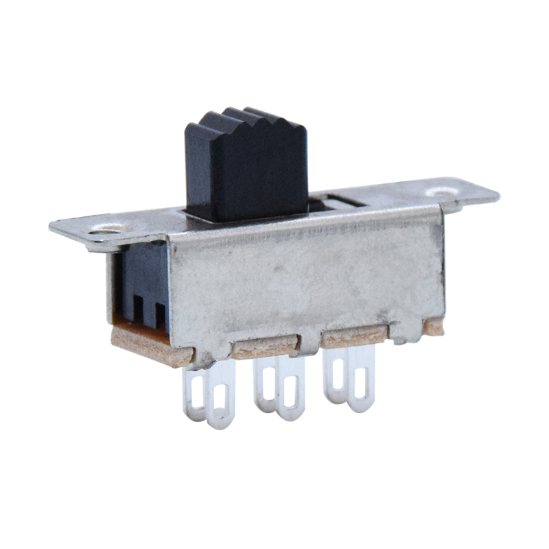 Kandens SS22F32 Mini Slide Switches 2 Pole 2 Way 6P 6 Pin DPDT 2P2T RG Vertical Toggle Switch with Mounting Hole