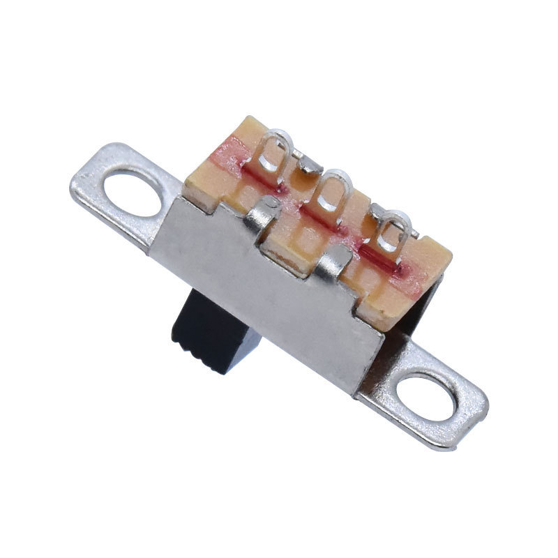 Kandens SS12F15 Slide Switches 2 Pole 2 Way 3 Pin SPDT 1P2T EG Vertical Mini Toggle Switch with Mounting Hole