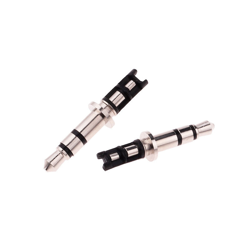 Jack 3.5 Earphone Plug with Tail plug clamps 3.5mm 3 pole Stereo Male Plug Silver Plated Wire Connector