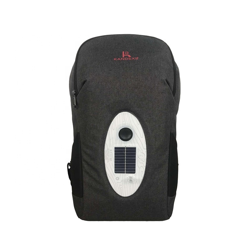 Waterproof solar business backpack charger outdoor camping bag solar panel backpack With USB