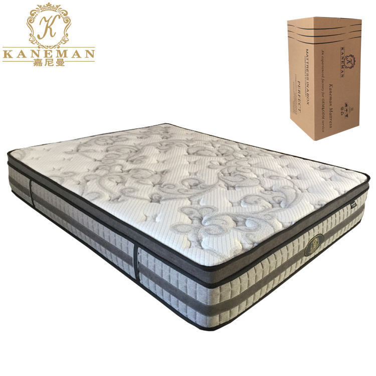 Pocket Spring Mattress 7 Zone Matratze Matelas Sleeping Well Pocket Spring Gel Memory Foam In Box Queen King Size Mattress