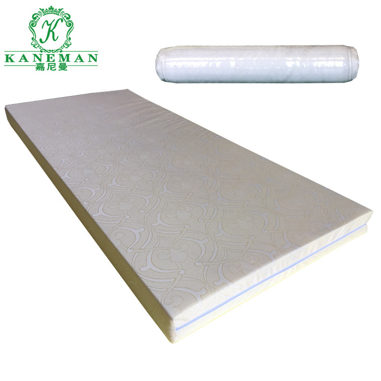 vacuum packed mattress single size high density foam pad compressed foam bed mattress for bunk bed