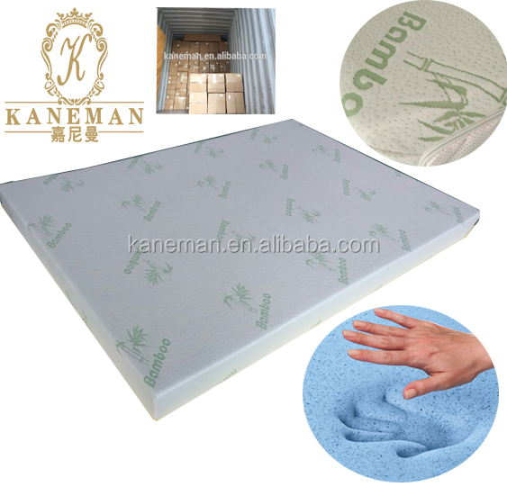 Cheap Price Bamboo Fabric Roll Up Mattress Convoluted egg crate Foam Memory Foam Mattress Topper