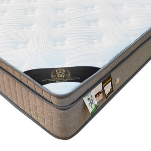 Comfortable Compressed Double Pocket Spring Mattress Bedroom Furniture Cool Gel Luxury Hotel Spring Roll Up Mattress in a box