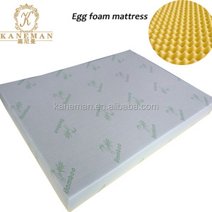 Cheap Price Bamboo Fabric Roll Up Mattress Convoluted egg crate Foam Memory Foam Mattress Topper