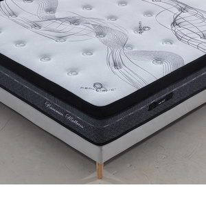 Wholesale bedroom furniture 12 inch Vacuum roll up full queen king size hybrid latex pocket coil spring  colchon mattress in box