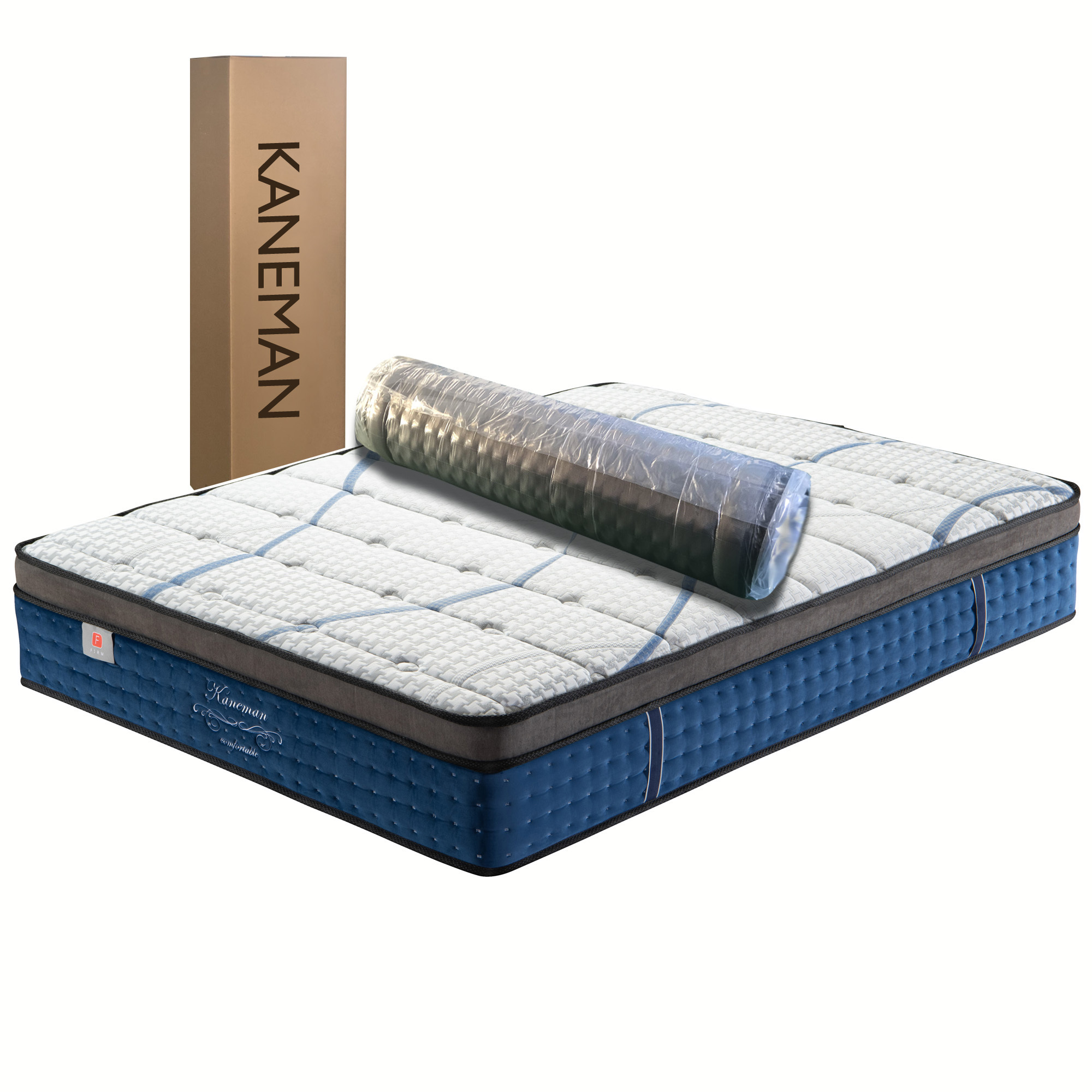 Top Selling Dunlop latex foam fold compress box package pocket spring coil mattress visco pocket mattress made in china factory