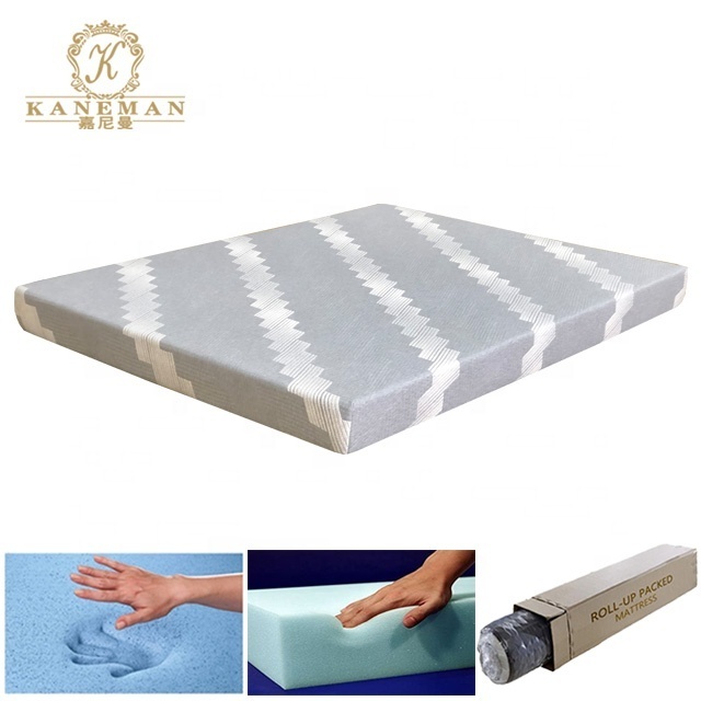 Cheap price colchon bedroom vacuum roll  high quality queen cool gel memory foam colchon bunk bed mattress in  box