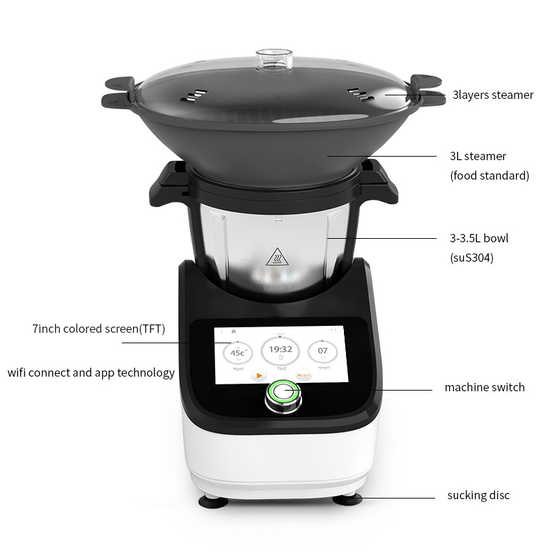 Multipurpose Utensil High Speed Touch Screen Kitchen Smart Soup Maker Blender Electric Multifunction Food Processor