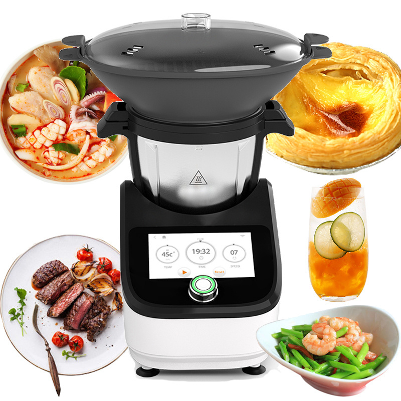 Factory Cooking food Smart Multifunctional Food Processor, All in 1,Blending,Steaming,Weighing,Mixing,Robot de cocina