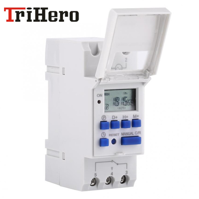 Din Rail Programmable Digital Timer Switch THC15A Relay Control Power 220V 230V 6A 10A 16A 20A 25A 30A Electronic Weekly