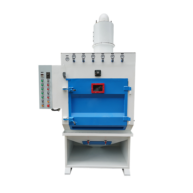 Tumble belt automatic sand blasting cabinet tumbler blaster machine