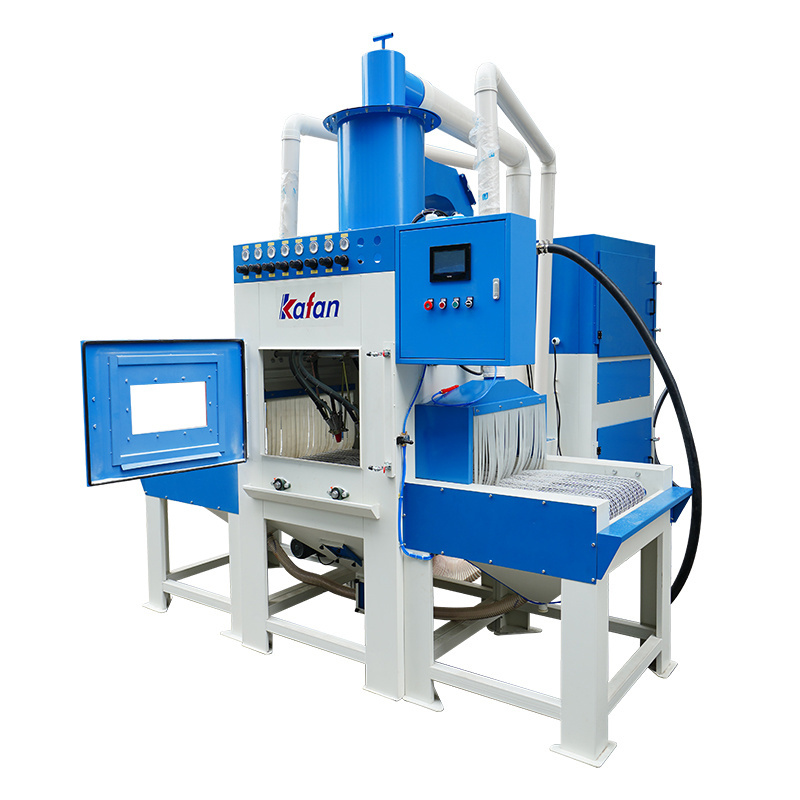 High Efficiency Automatic Sandblasting Machine Continuous Conveyor Blasting System