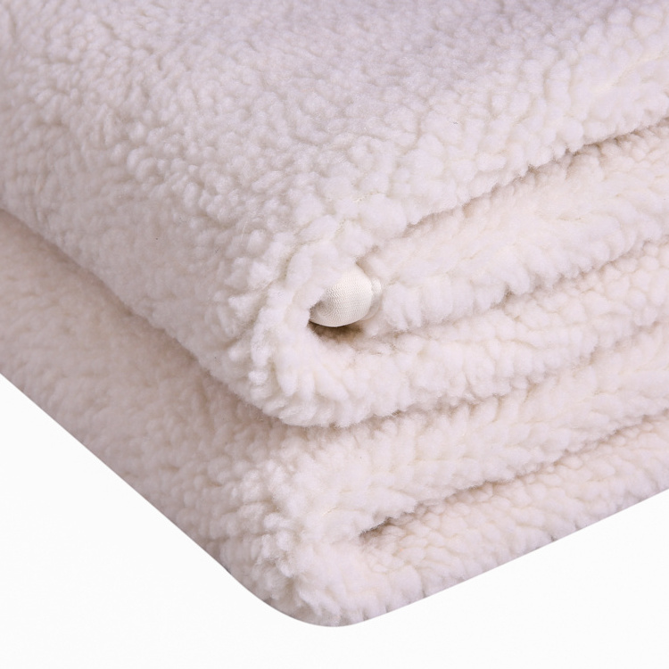 Fleece And Polyester Portable Temperature Controlled Electric Blanket For Winter