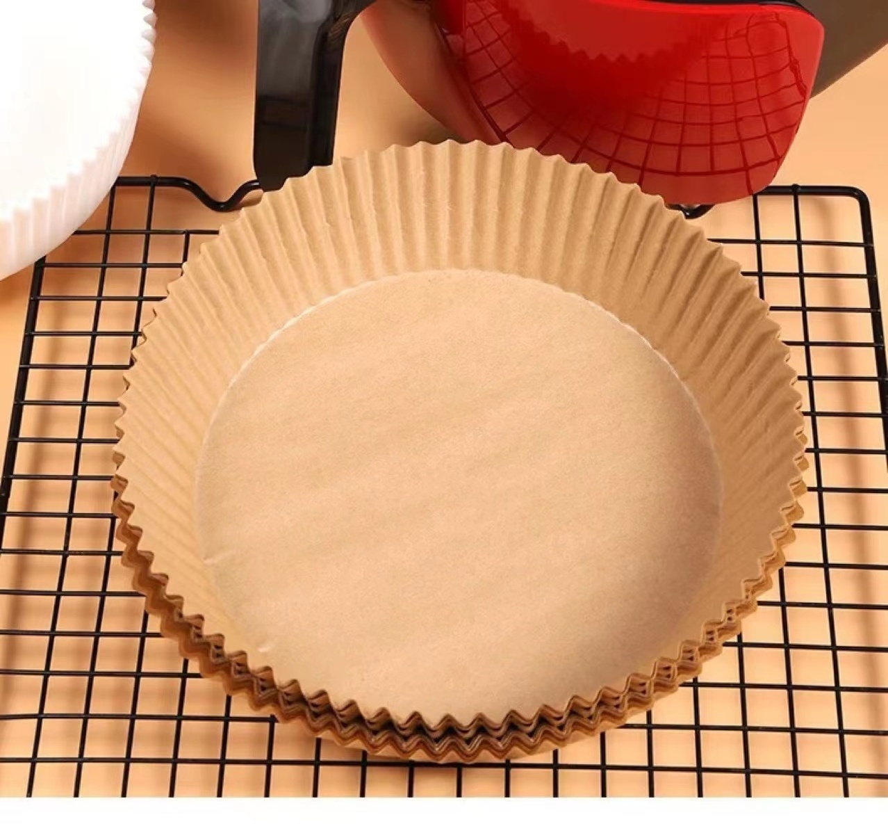 Baking Accessories Air Fryer Disposable Paper Liner Non-Stick Mat Steamer Round Paper Baking Mats Kitchen AirFryer Paper