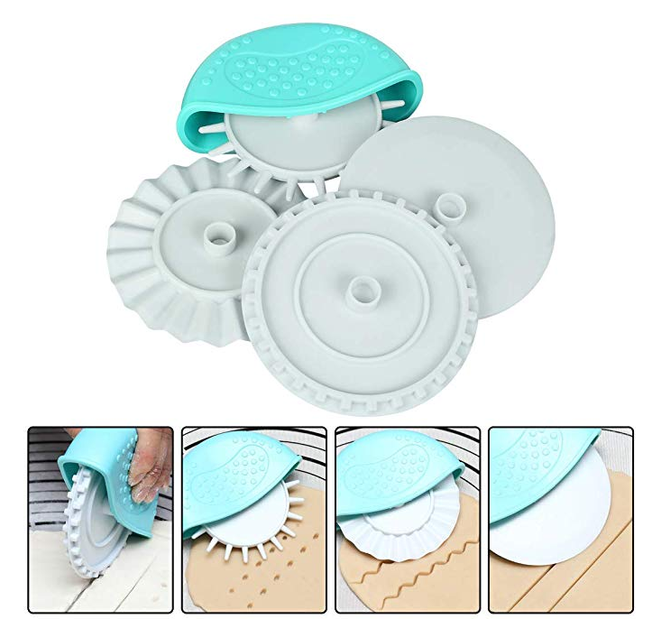 OEM 4PCS Plastic Pastry  Wheel Decorator Set Pie Crust Pastry Lattice Decoration Tools Noodle Cutter For Pies Pizza