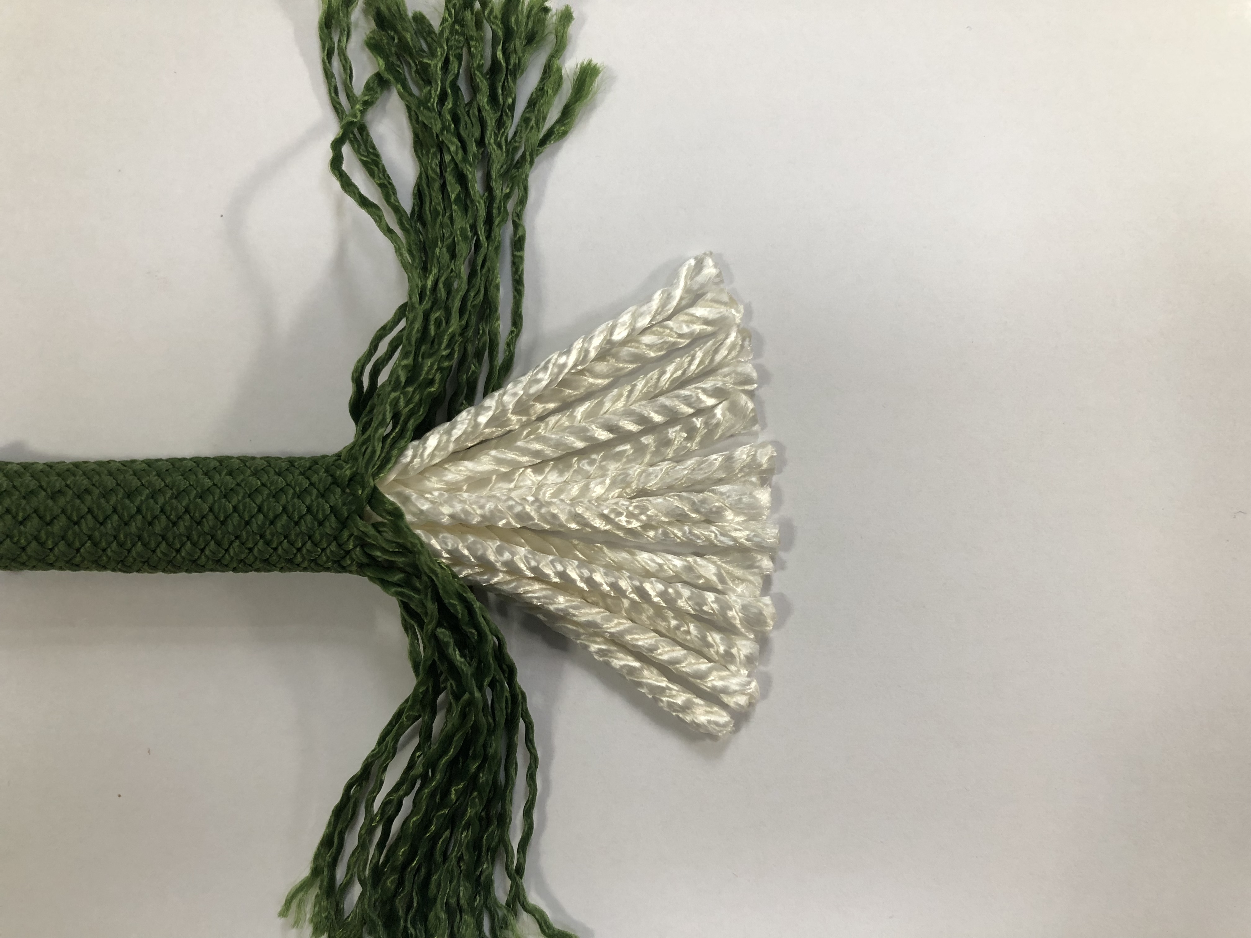 10mm army green custom nylon braided rope static climbing rope