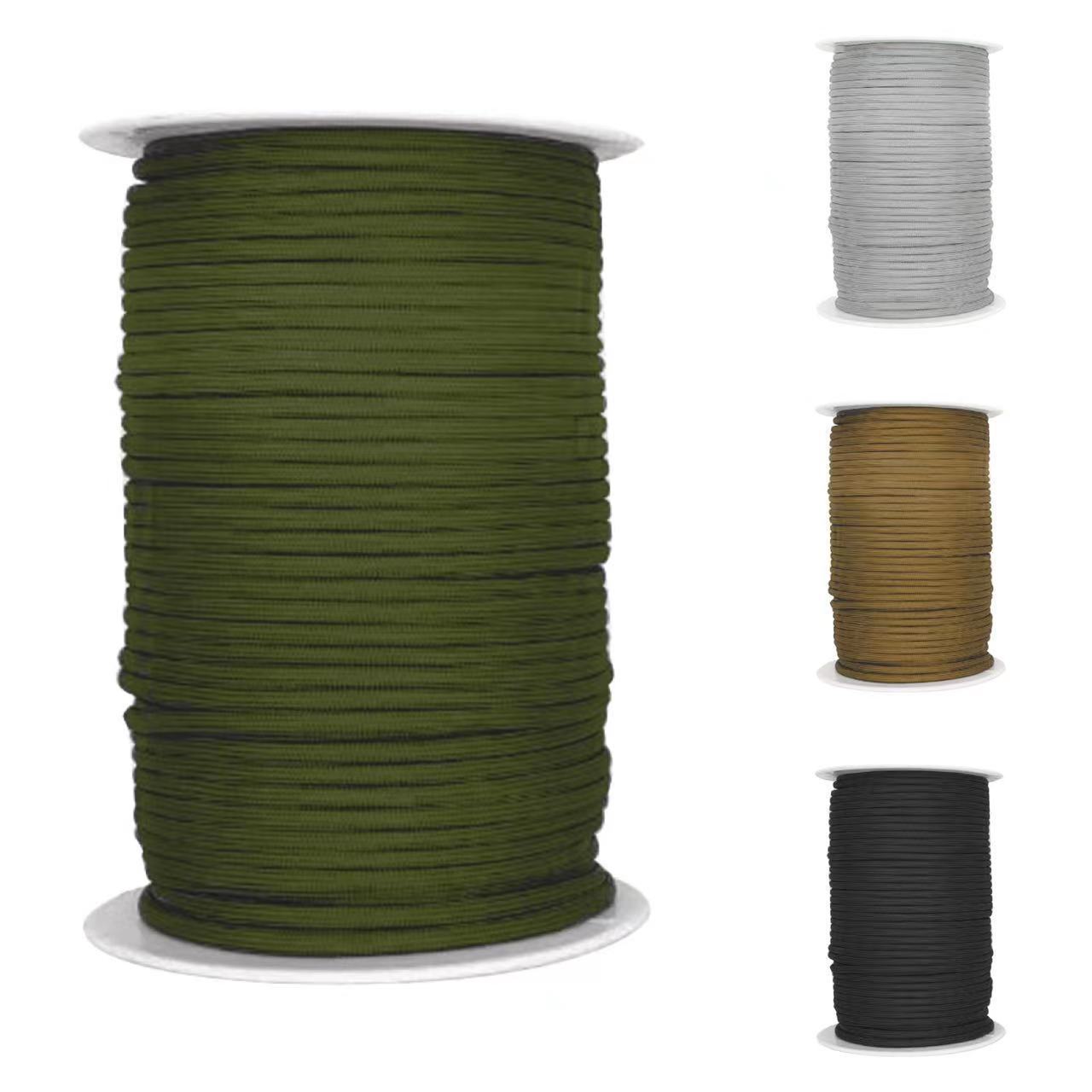 4mm 50meters 165ft  more than 750 poundsparacord with 11 inner cores Hammock Clothsline  polyester  750lb  Parachute cord