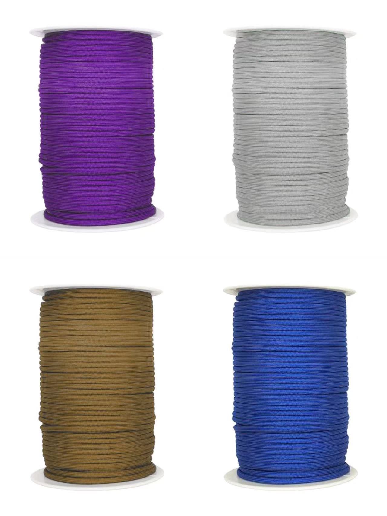 Dia 4mm * length 100m/ 330ft strength 750 pound Paracord for Camping/Hammock/Clothsline/Bracelet  750lb  parachute cord